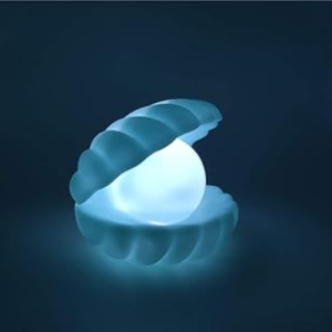 Beach Themed Pearl Shell Lamp
